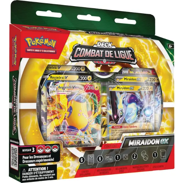 Mazzo Lotta Lega Pokemon Miraidon-ex da sessanta carte pronto all uso