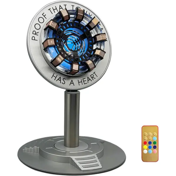 Lampada a forma di reattore Arc di Iron Man ricaricabile con luce multicolore
