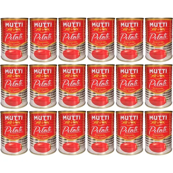 Mutti pomodori pelati confezione 18 lattine da 400 g
