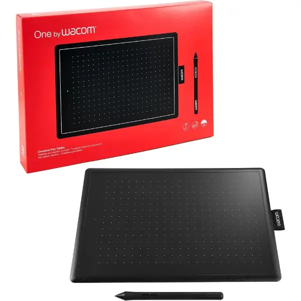 Wacom One, tavoletta grafica formato medium con penna senza batteria