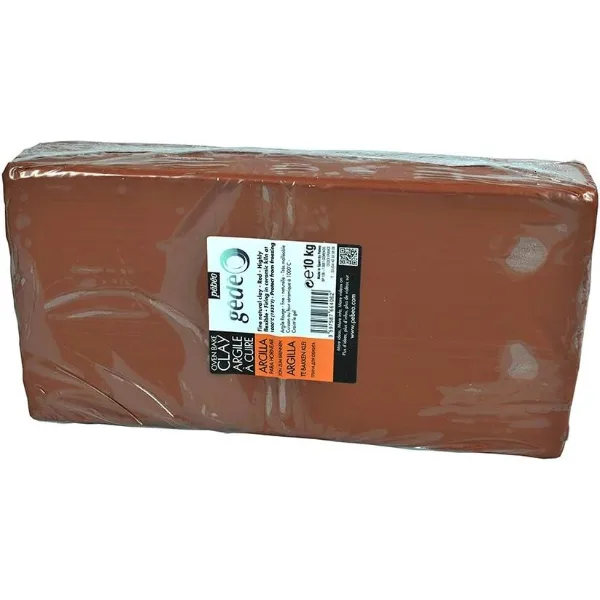 Panetto di argilla rossa da cuocere Pébéo Gédéo per ceramica