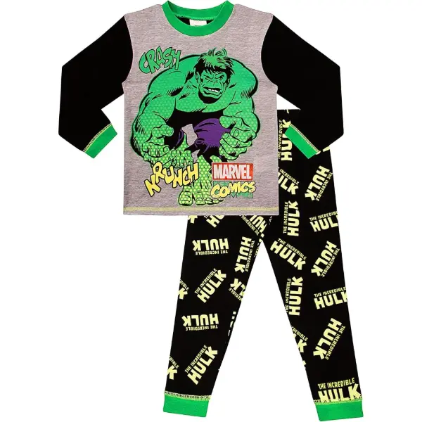 Pigiama da ragazzo The Incredible Hulk con grafica Crash Krunch