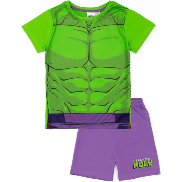 Set pigiama estivo da ragazzo con t-shirt e pantaloncini di Hulk