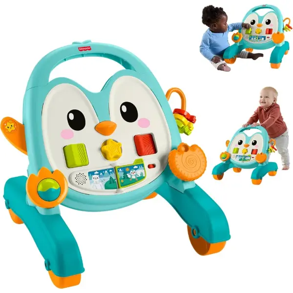 Fisher-Price Pinguino Musicale Primi Passi con 8 attività