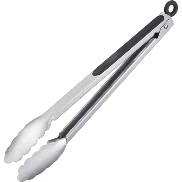 Pinza da servizio corta in acciaio inox per piastra