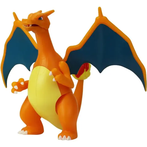 Figura articolata Pokemon Charizard della linea Battle Feature con meccanismo