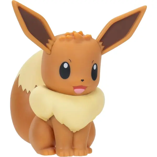 Figura in vinile Pokemon Eevee marrone da dieci centimetri seduta