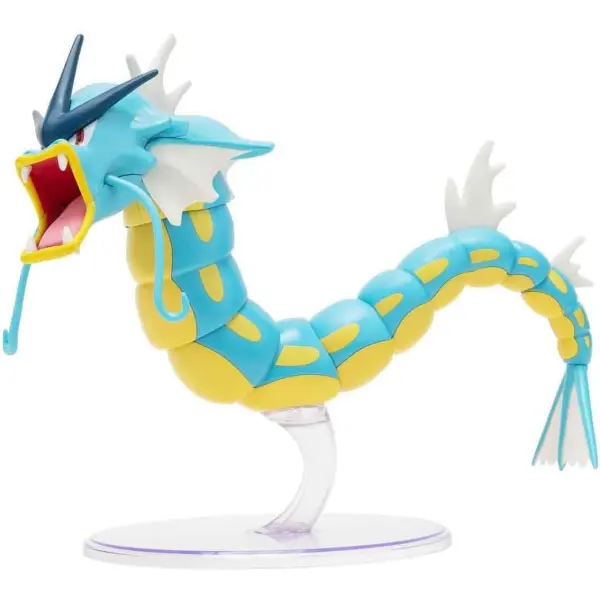 Statuetta Pokemon Gyarados blu in posa di battaglia