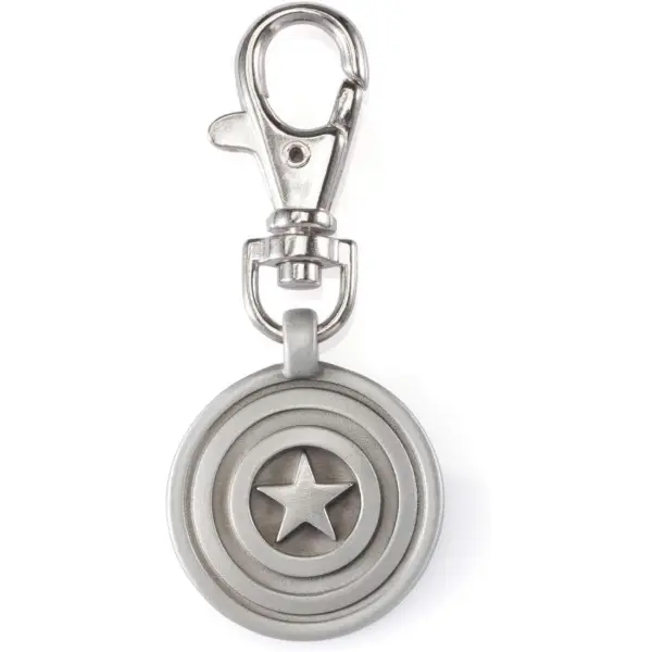 Portachiavi in peltro Royal Selangor con l'emblema di Capitan America