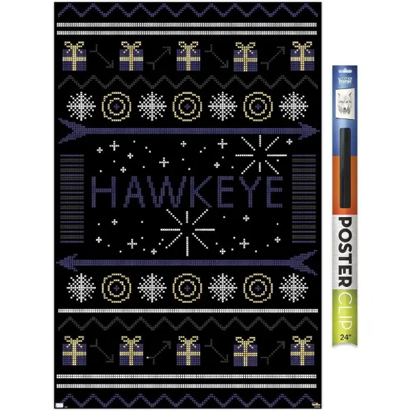 Trends International — Poster Hawkeye, 56,8 × 86,4 cm, con clip