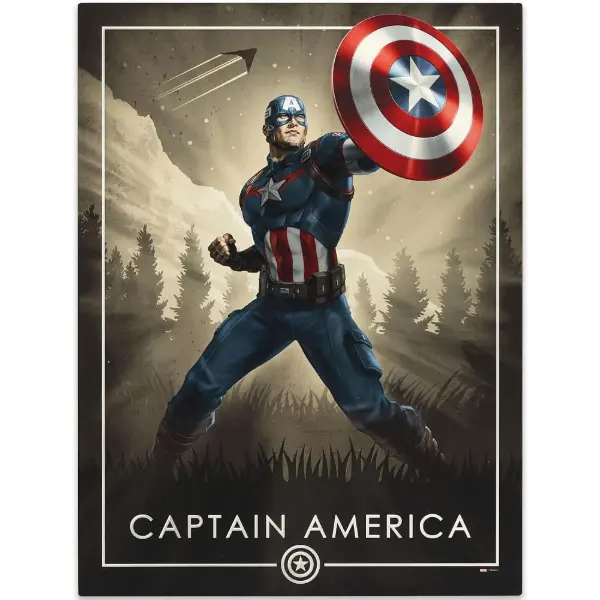Quadro da parete di Capitan America già incorniciato da 45 cm