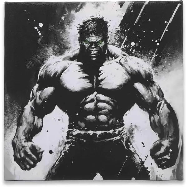 Quadro su tela The Incredible Hulk montato su telaio