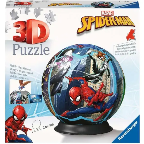 Puzzle tridimensionale Ravensburger di Spiderman da settantadue pezzi