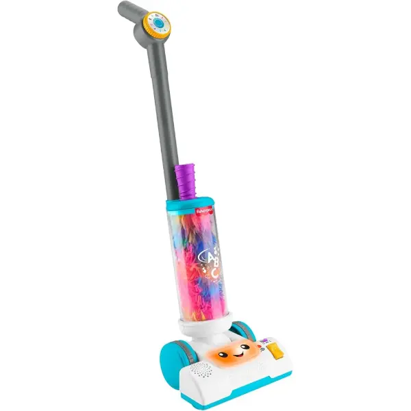 Fisher-Price Ridi e Impara Aspirapolvere 2 in 1 giocattolo