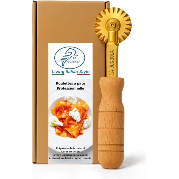 Rotella dentellata La Gondola in acciaio per ravioli e tortelli