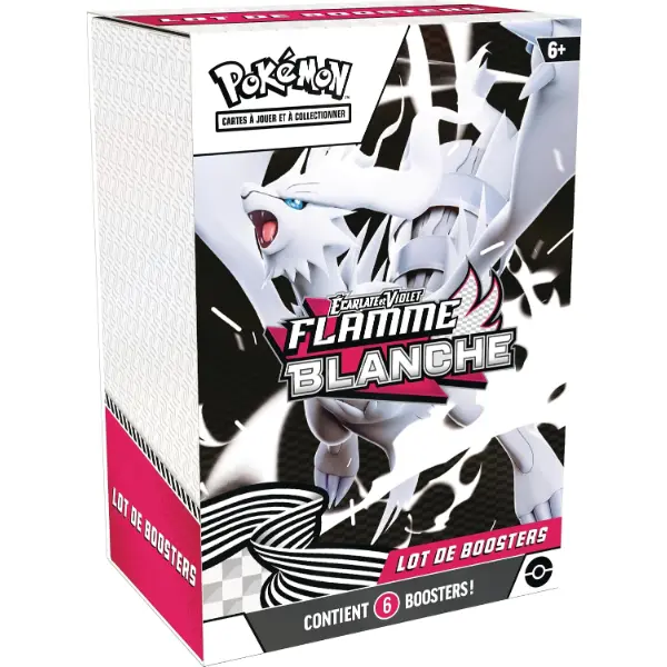 Set di sei buste Pokemon Scarlatto e Violetto Fiamma Bianca