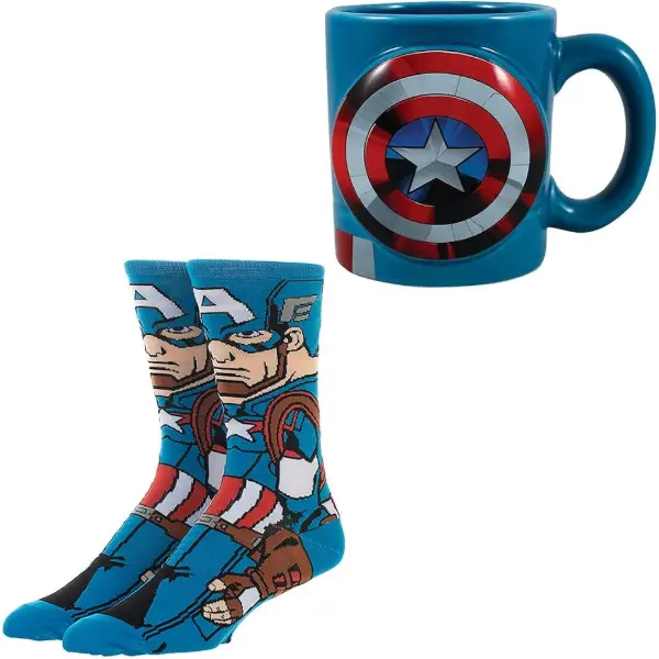 Set regalo Bioworld con tazza e calzini di Capitan America