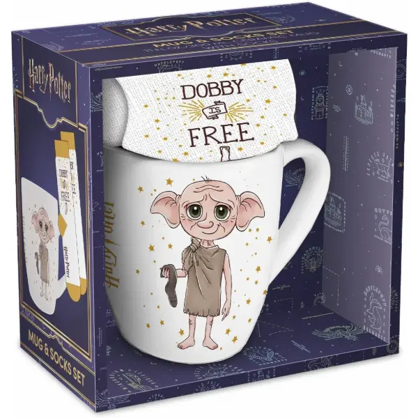 Set regalo Harry Potter con tazza e paio di calzini a tema Dobby