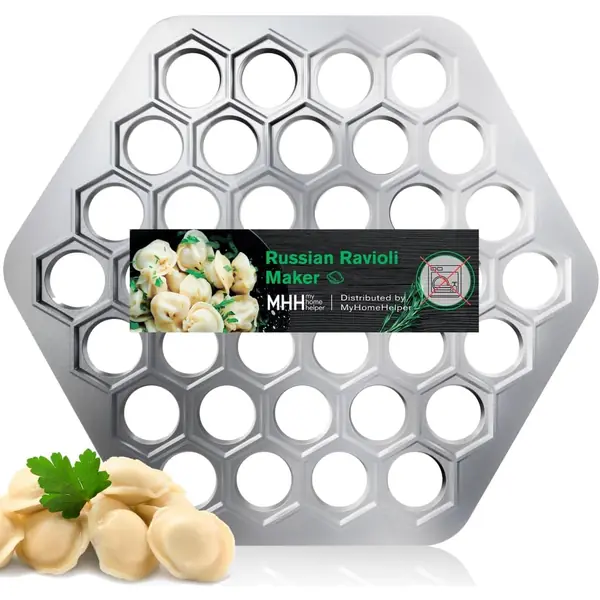 Stampo per ravioli e pelmeni 37 fori in alluminio