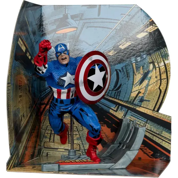 Statua da collezione Capitan America McFarlane Toys in scala 1:10 con base