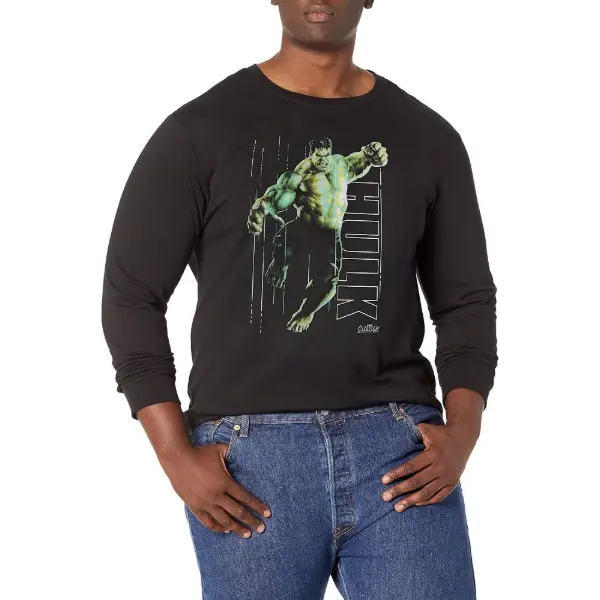 T-shirt da uomo Marvel con Hulk in stampa fosforescente