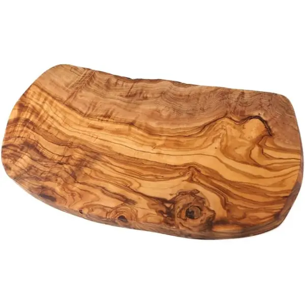 Tagliere in legno di ulivo dalla venatura marcata