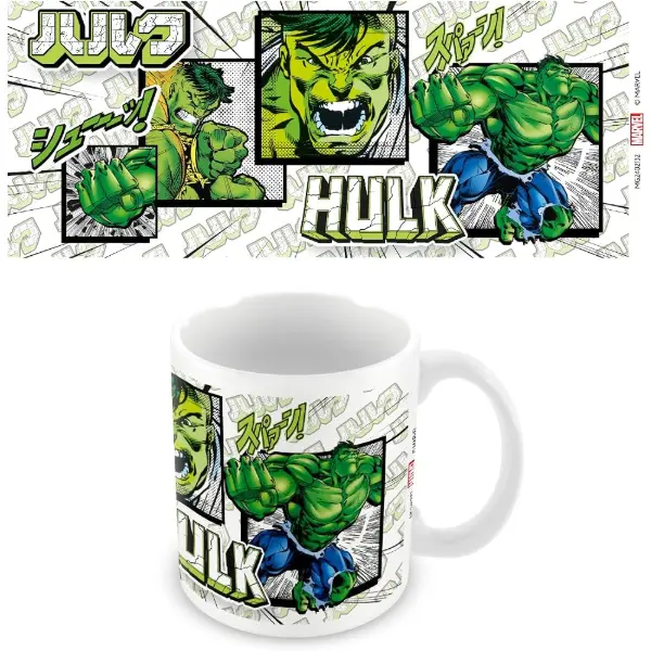 Tazza in ceramica Marvel con il design Hulk Fury da 325 ml