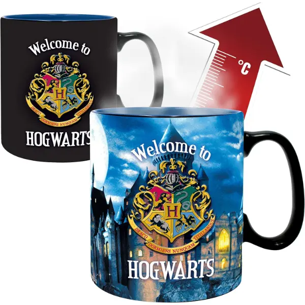 Tazza termoreattiva Harry Potter con la lettera di ammissione a Hogwarts