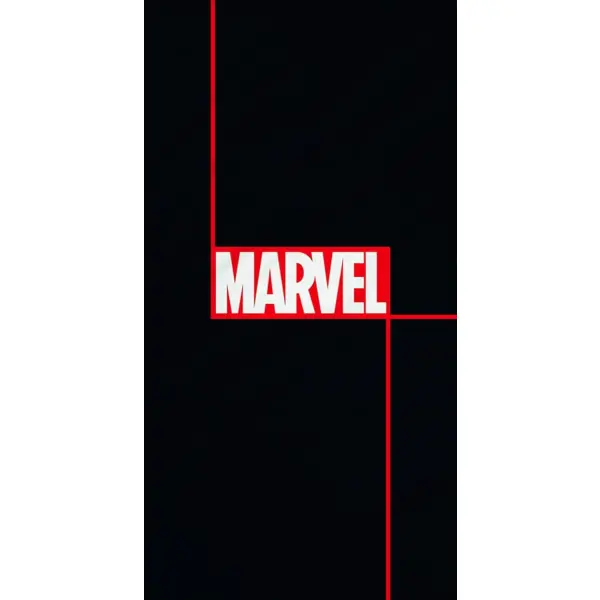 Telo da bagno Marvel nero in cotone velour da 75 x 150 cm
