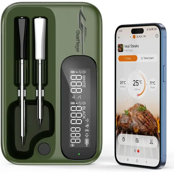 Termometro Bluetooth senza fili con sonda per barbecue