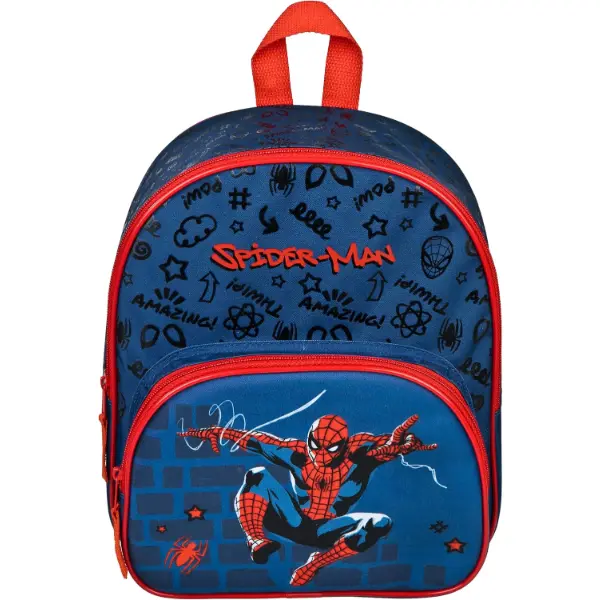 Zaino per bambini Undercover di Spider Man con tasca frontale per la scuola materna