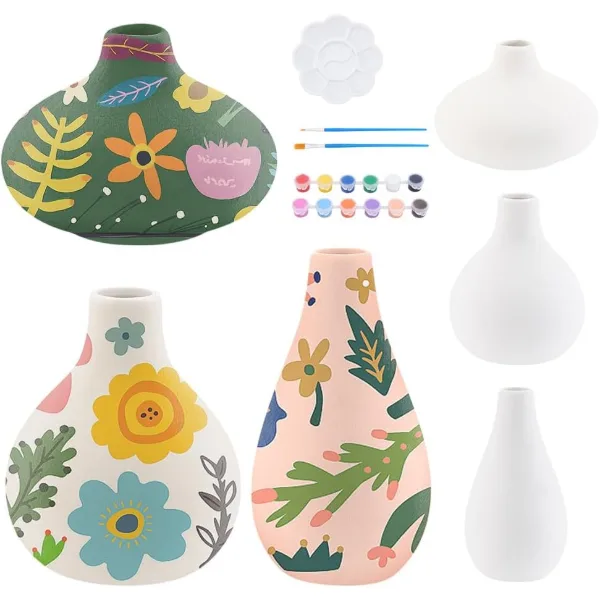 Set di 3 kit di vasi in ceramica da dipingere WEBEEDY