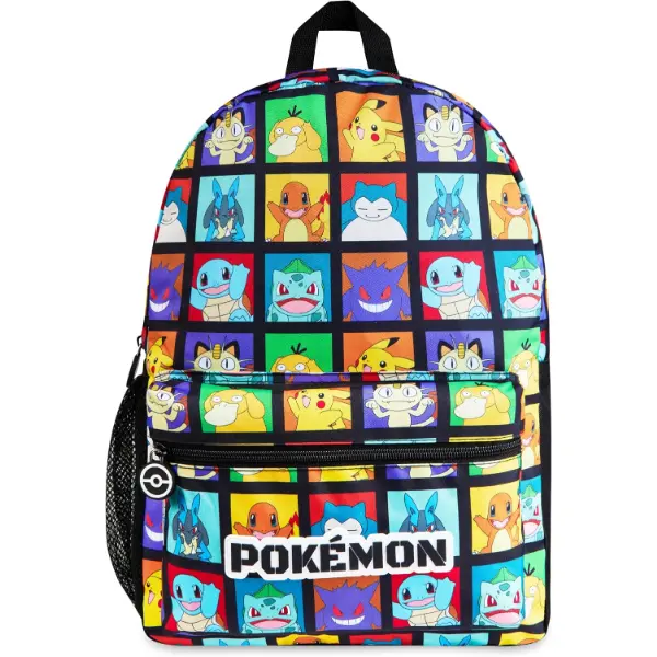 Zainetto Pokemon per bambino con borraccia e tasca laterale per la scuola