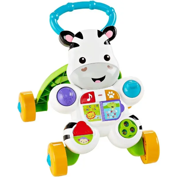 Fisher-Price Zebra Primi Passi Spingibile giocattolo per camminare