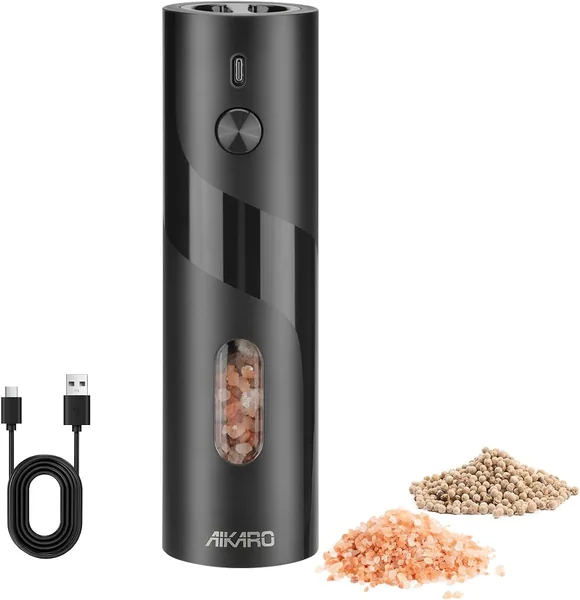 AIKARO — macinapepe e sale elettrico automatico — regalo per chi ama cucinare