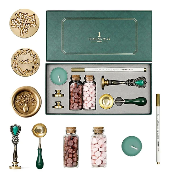 Joyeee — Kit di Sigillatura in Cera con Candele e Cucchiaio