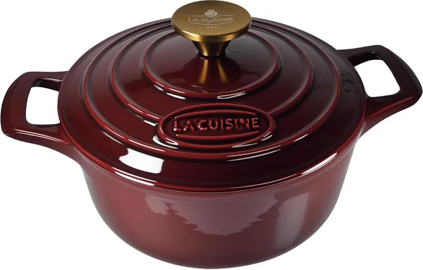 La Cuisine — casseruola in ghisa smaltata 20 cm, 2 L — regalo per chi ama cucinare