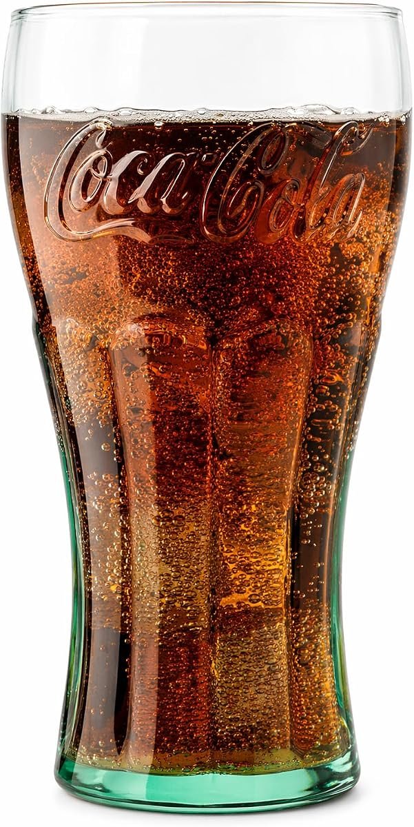 Libbey Classic Coca-Cola — Set 4 bicchieri verdi