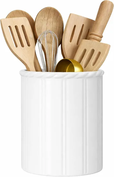 Portautensili in ceramica da bancone, 16 cm — regalo per chi ama cucinare