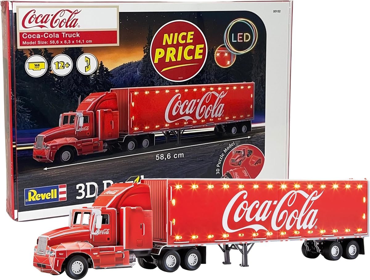 Revell — Camion Coca-Cola 3D Puzzle, edizione LED