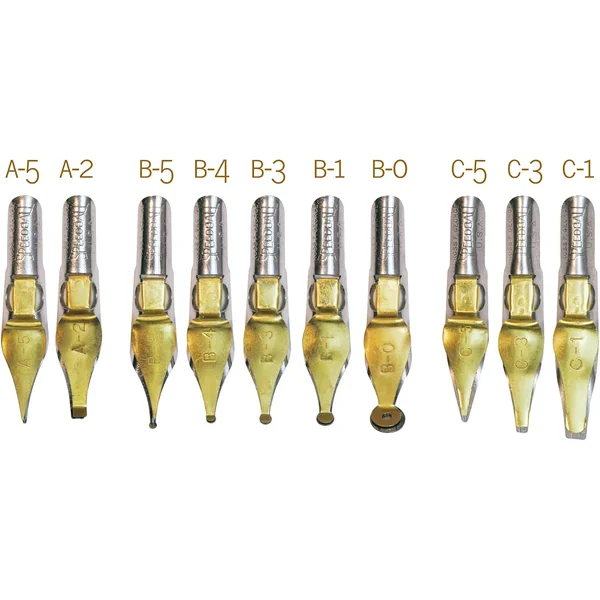 Speedball — Assortimento di 10 Penne, un Pennino per Tipo