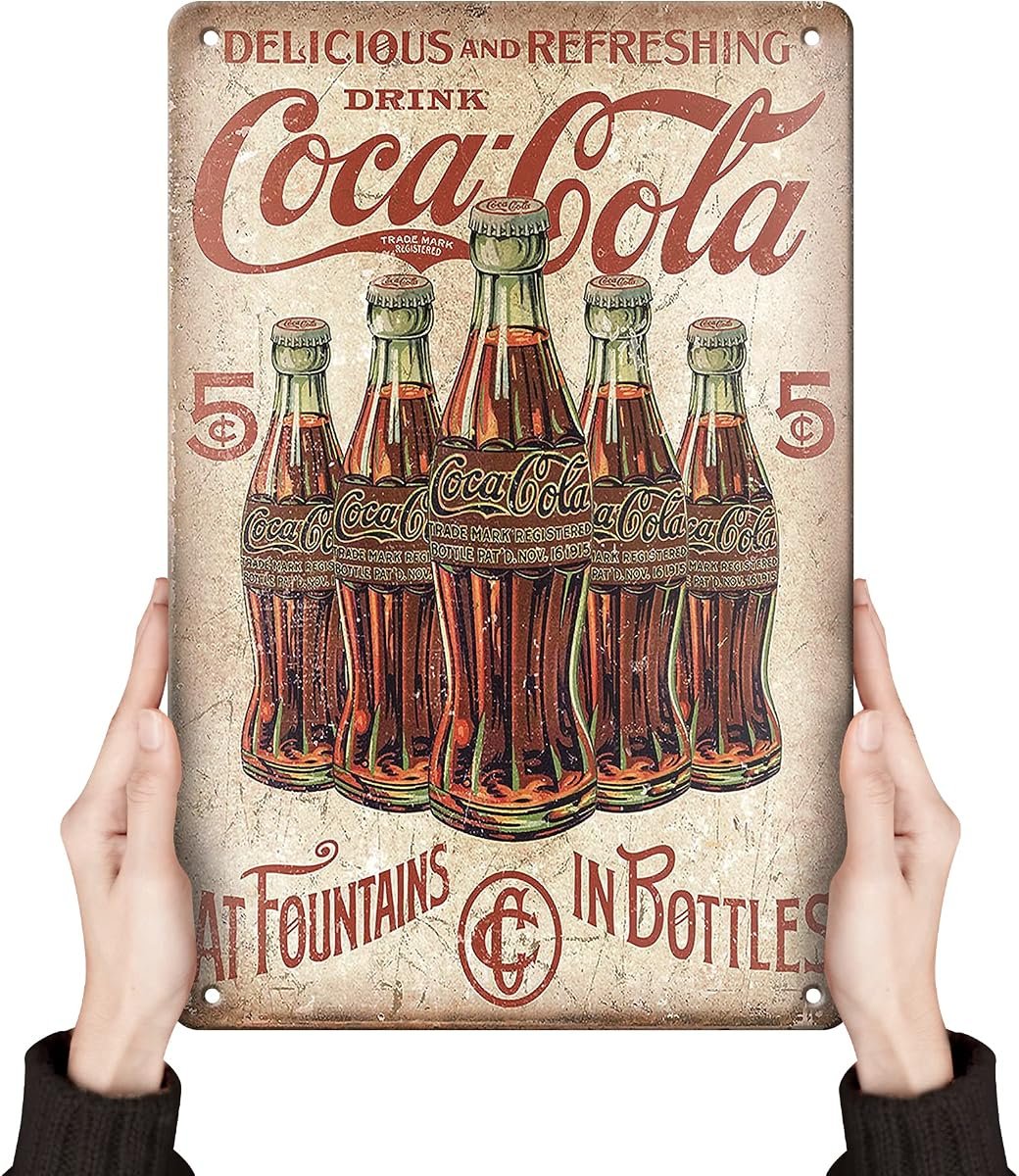 Targa in latta 66Retro «Drink Coca Cola»