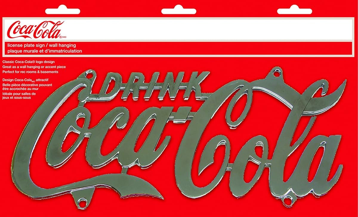 Targa Tablecraft «Drink Coca-Cola» cromata