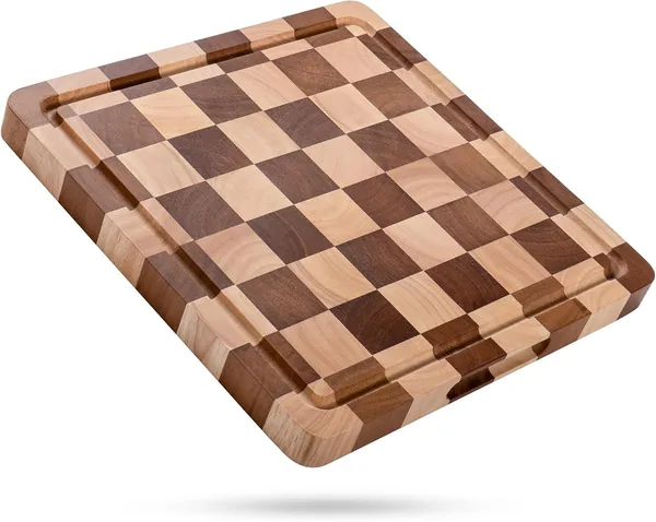 YANG — tagliere in legno massello spesso 2,5 cm — regalo per chi ama cucinare