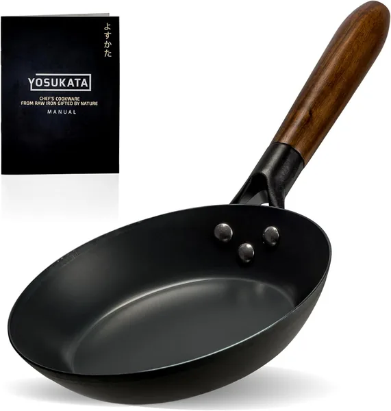 YOSUKATA — padella 20 cm in acciaio al carbonio — regalo per chi ama cucinare